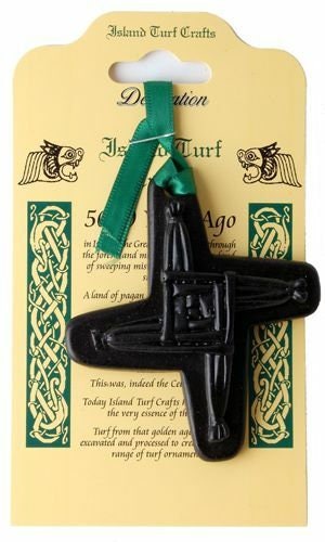 Irish Turf St. Brigid's Cross Hanging Decoration (F29)
