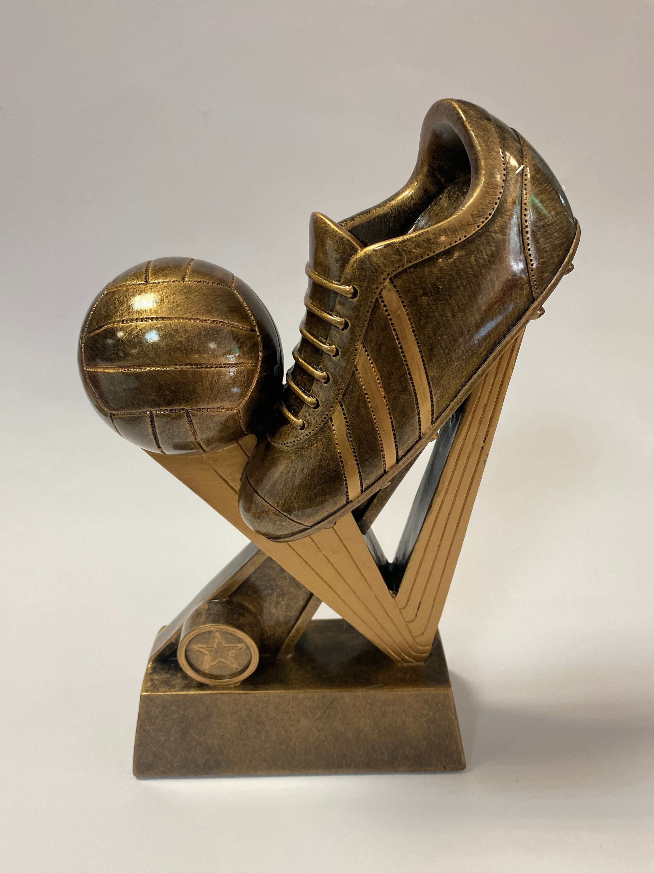 Trophée ballon de football en verre sur socle à personnaliser, trophée  Kérala 