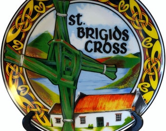 St. Brigid's Cross Decorative Plate 20cm (P02)