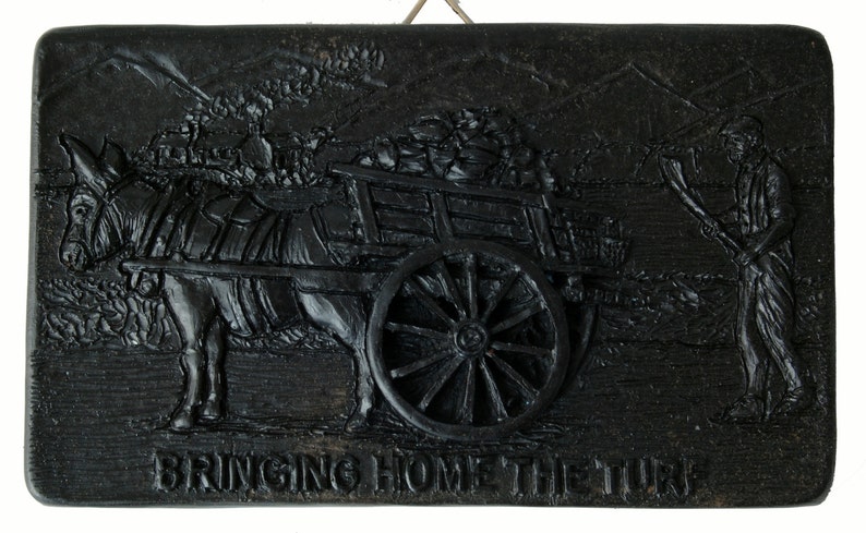 Irish Turf Bringing Home The Turf Plaque BK13