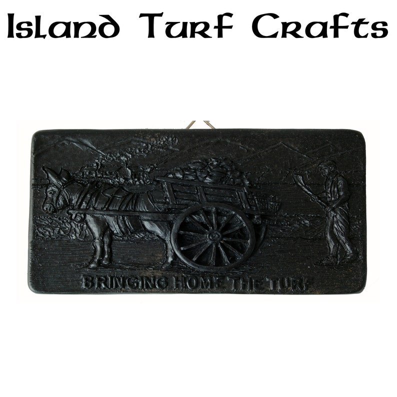 Irish Turf Bringing Home The Turf Plaque BK13