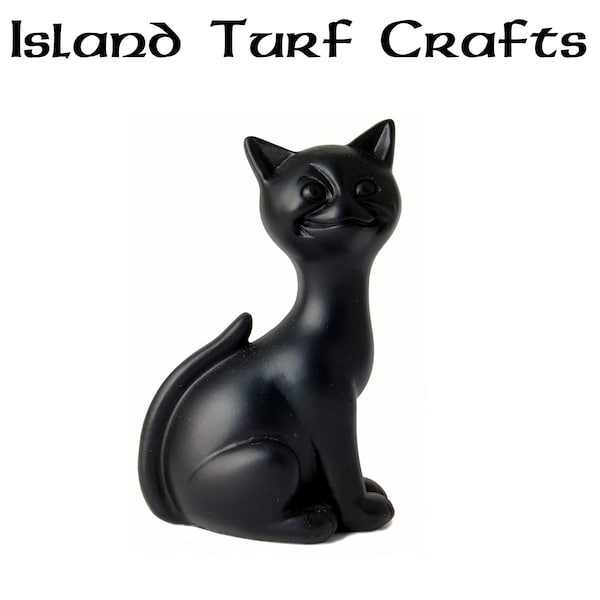 Irish Turf Lucky Black Bog Cat (Large) 5" [GF3]