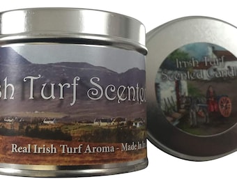 Traditional Irish Turf Scented Candle In Presentation Tin (SC03)