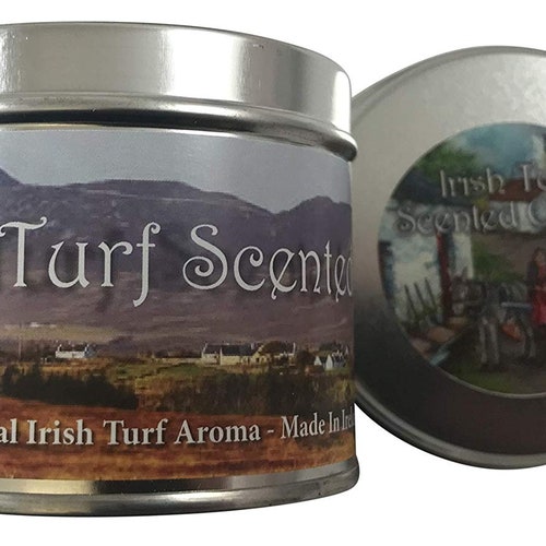 Traditional Irish Turf Scented Candle in Presentation Tin Etsy