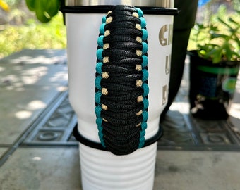 Jacksonville Football Paracord Handle Coated Tumblers Travel Mugs Skinny Tumblers Most Stainless Steel Tumblers 20 30 32 40 Oz Handmade