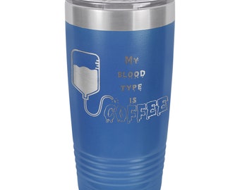 Engraved 20oz Stainless Steel Tumbler with Lid 16 Different Colors