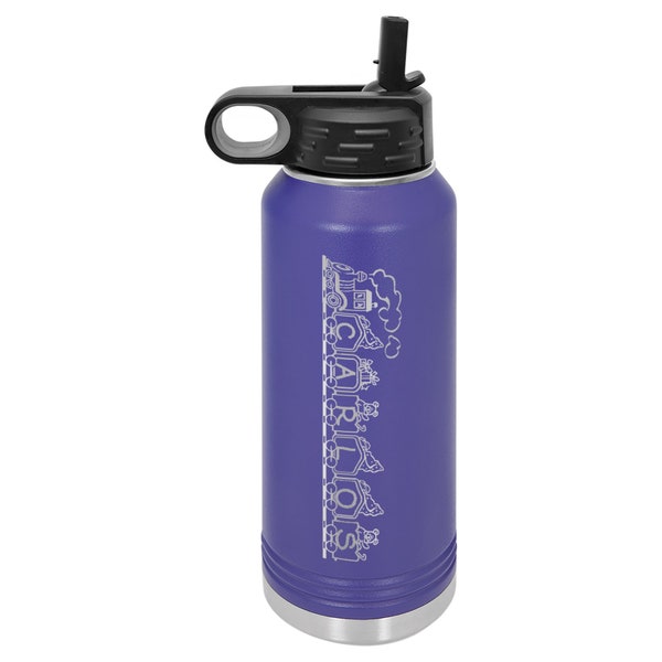 Train Water Bottle Etsy