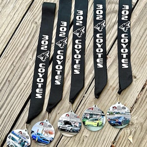 Custom Photo Medals | 2.75&quot; Full Color Personalized Award Medals with Neck Ribbon | Event Souvenir | Sport Medals | Recognition Gift