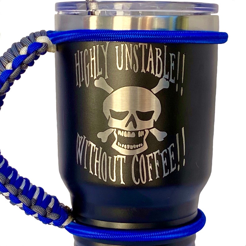 Straw Black Tumbler Personalized Engraved Gift set Thermal Cup Tumbler Handle Set 30oz tumbler set