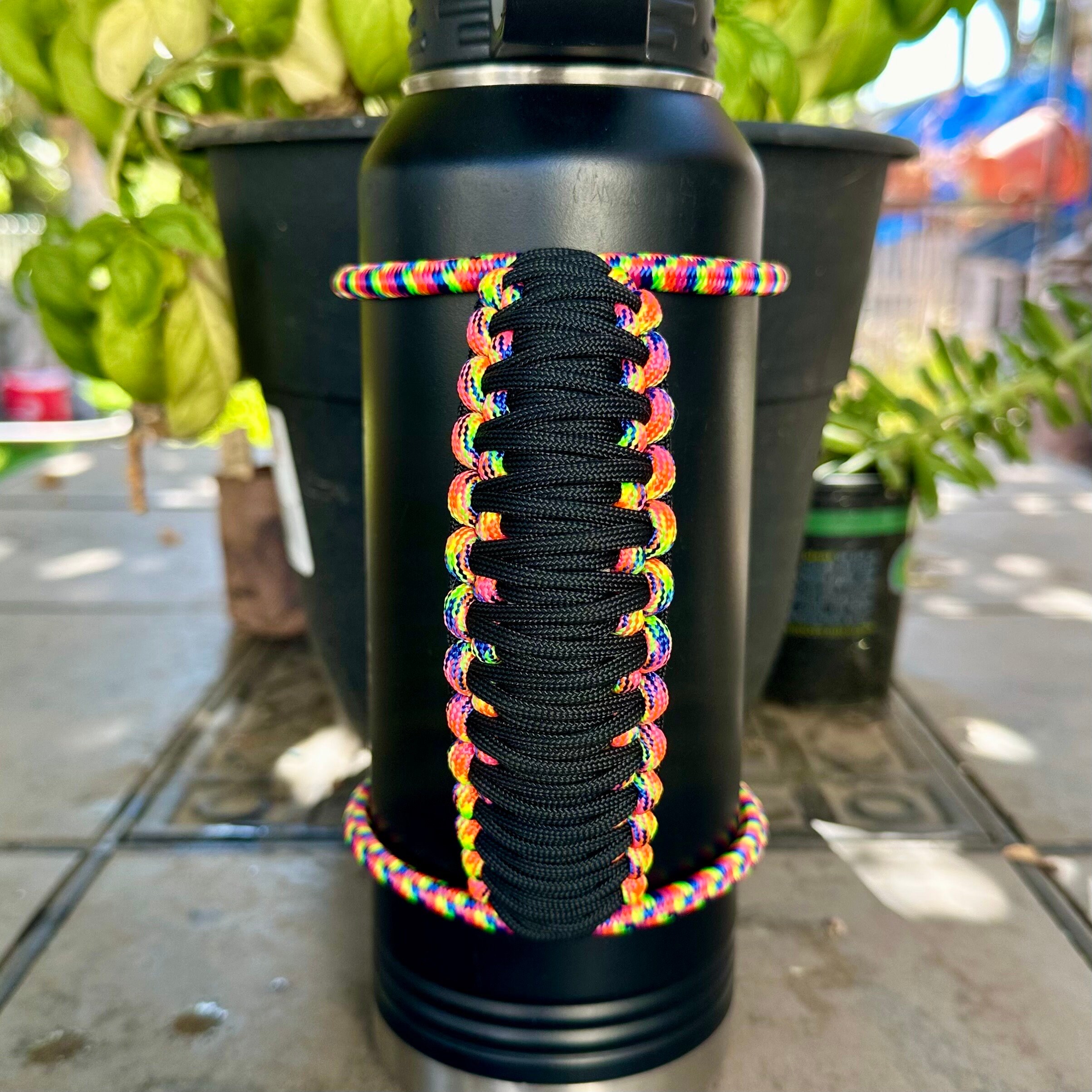 Paracord Handle + Silicone Sleeve Boot for Aquaflask Hydro Flask