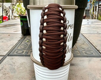 Handwoven Paracord Tumbler Handle: Fits 20 Oz Epoxy Coated Cups