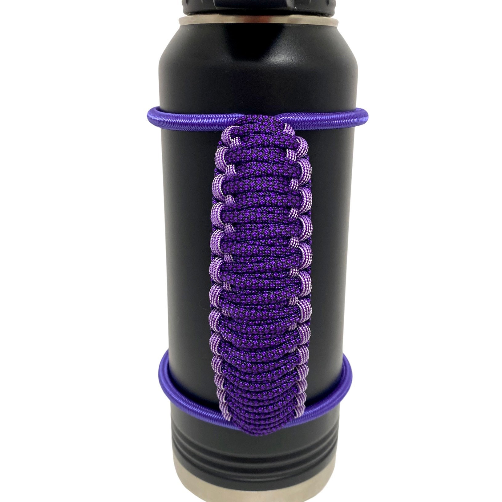 Sports Water Bottle Holder - Braided Paracord Shoulder Strap