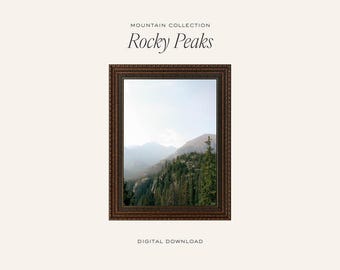 Rocky Peaks Photography Print: Mountain Collection (Digital Download