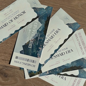 Bridesmaid Proposal Travel Maid of Honor Proposal Wedding Party Destination Wedding Plane Ticket Bridesmaid Proposal for Destination Wedding