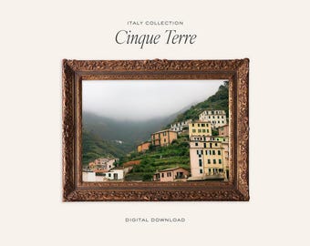 Cinque Terre | Italy Collection | Photography of European Mountains | Vintage Europe Photo | Digital Download