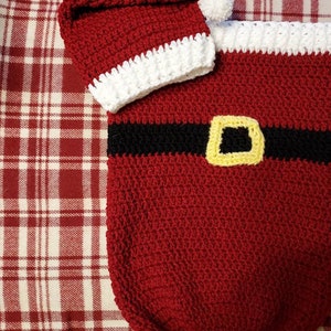 Santa Hat, Santa Bag, Christmas, Red, White, Baby Sack, Baby Cocoon, Photo Prop, Christmas  Pictures, Memories