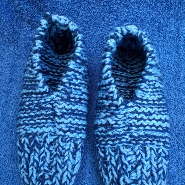 Men's, Hand Knitted Slippers, Knitted Slippers, Slippers, Shoes, Twinkle Bug Moon, Double yarn, Warm, Gift, Customizable, Footies