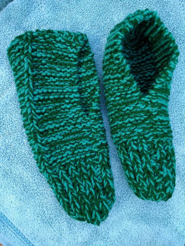 knitted slippers