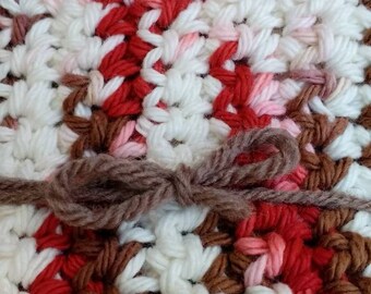 Crocheted Cotton Dish Cloth, Kitchen Cleaning Cloth