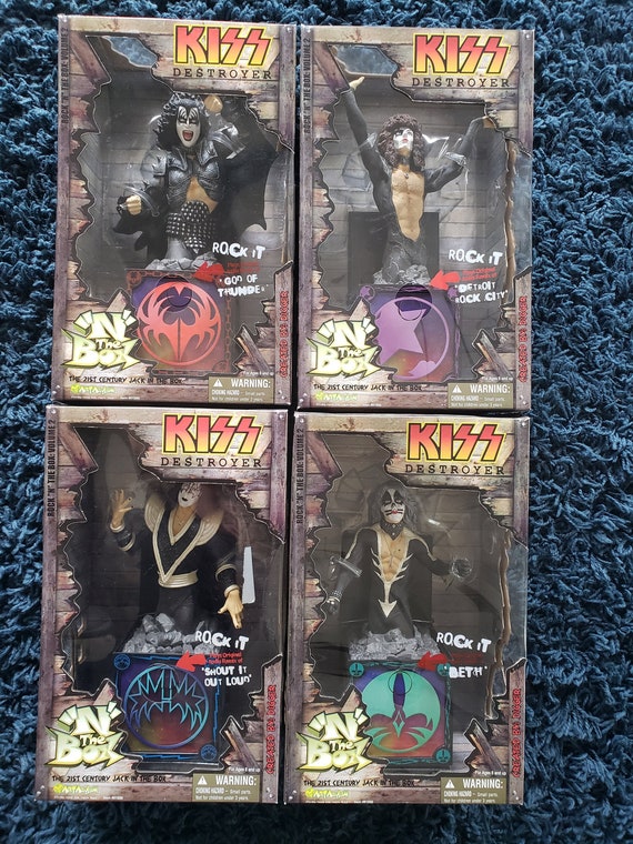 Kiss Destroyer Rock It N the Box Series Artasylum Set - Etsy