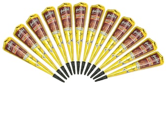 FREE SHIPPING from US! Natural Maroon Herbal Henna Cones Temporary Tattoo Body Art Mehandi Ink 25 gm You Choose Quantity G