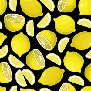 Papier numérique sans couture citron, fond d’été aux agrumes en eps svg jpg et svg