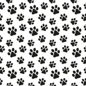 Impression numérique patte de chien noir et blanc téléchargement fichier svg eps pdf jpg