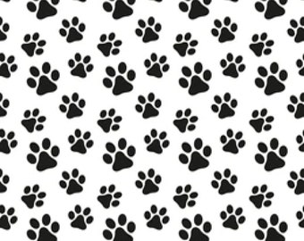 Black and white dog&#39;s paw digital print download file svg eps pdf jpg