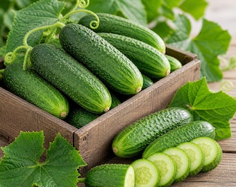 Boston Pickling Cucumber Seeds Heirloom Non GMO Vegetable Garden Fast Growing High Yield