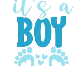 It&#39;s a Boy digital download file svg eps jpg pdf