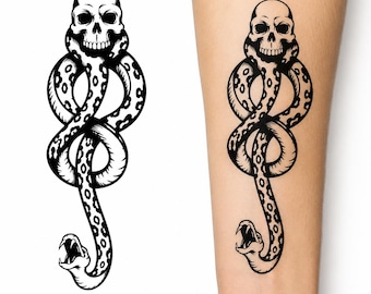 Dark Mark Temporary Tattoo (Set of 10) - Death Eater, USA Made