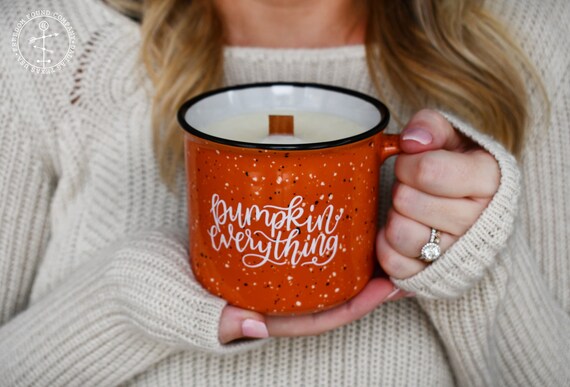 Campfire Candle Pumpkin Everything Campfire Mug Wood