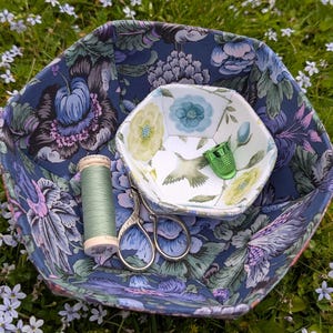 Prosperity Fabric Bowl Pattern - EPP, Lower & Wider (Digital Pattern)