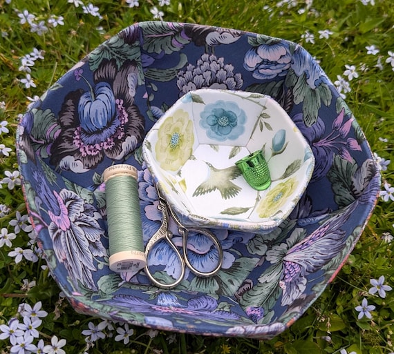 Prosperity Fabric Bowl Pattern - EPP, Lower & Wider (Digital Pattern)