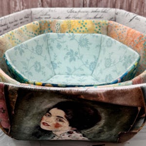 Prosperity Fabric Bowl Pattern - EPP, Lower & Wider (Digital Pattern) image 9