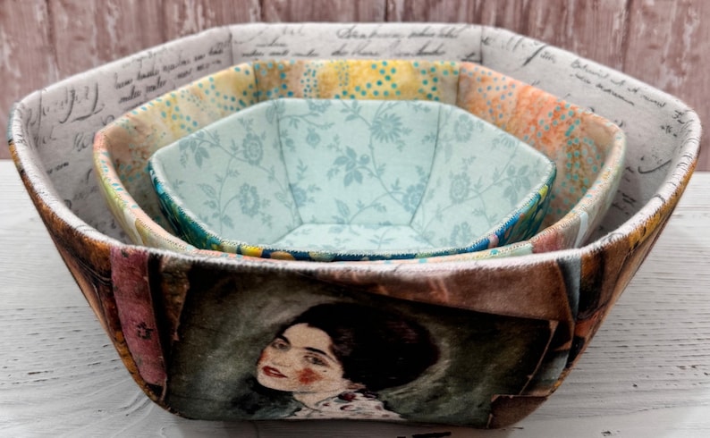 Prosperity Fabric Bowl Pattern - EPP, Lower & Wider (Digital Pattern) image 9
