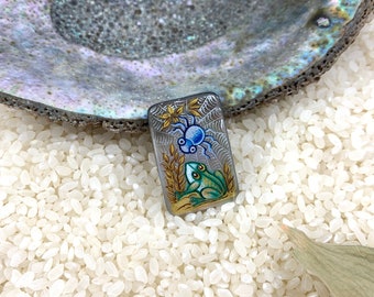 white shell frog beads jewelry making charms engraved shell pendant beads pond frog jewelry beads mother of pearl animal charms