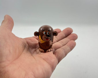 Hand Painted Monkey Nesting Doll: 5 Piece Miniature Matryoshka Set