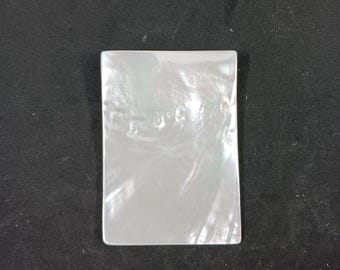 Natural Mother of Pearl no hole large sea shell cabochon : 50x70mm rectangle  for Jewelry Making