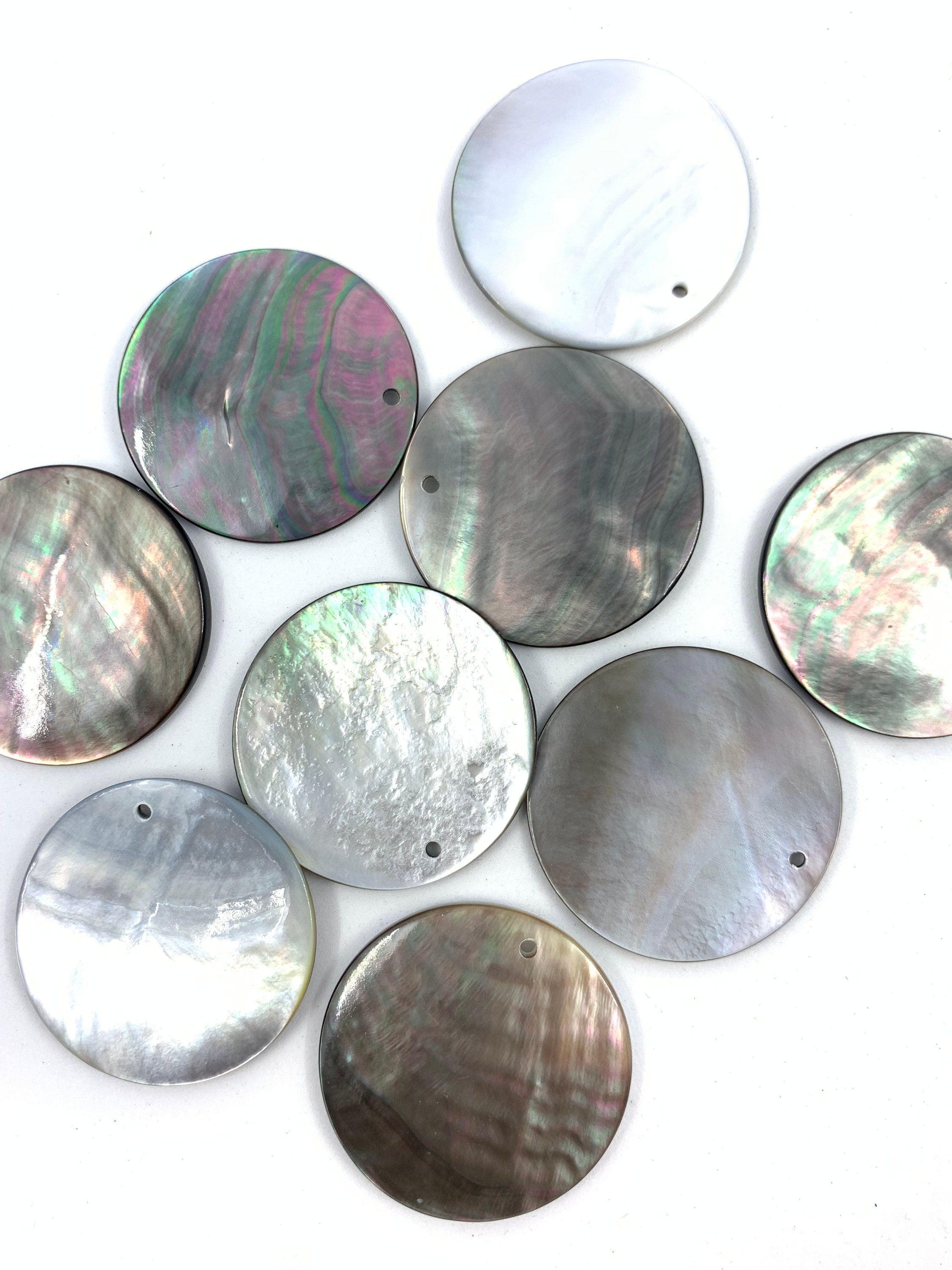 マーマレード様　南洋真珠穴あけオーダー2珠と大粒オーバルパール材料 Tahitian Blacklip, Mother of Pearl, Shell, Natural Cut