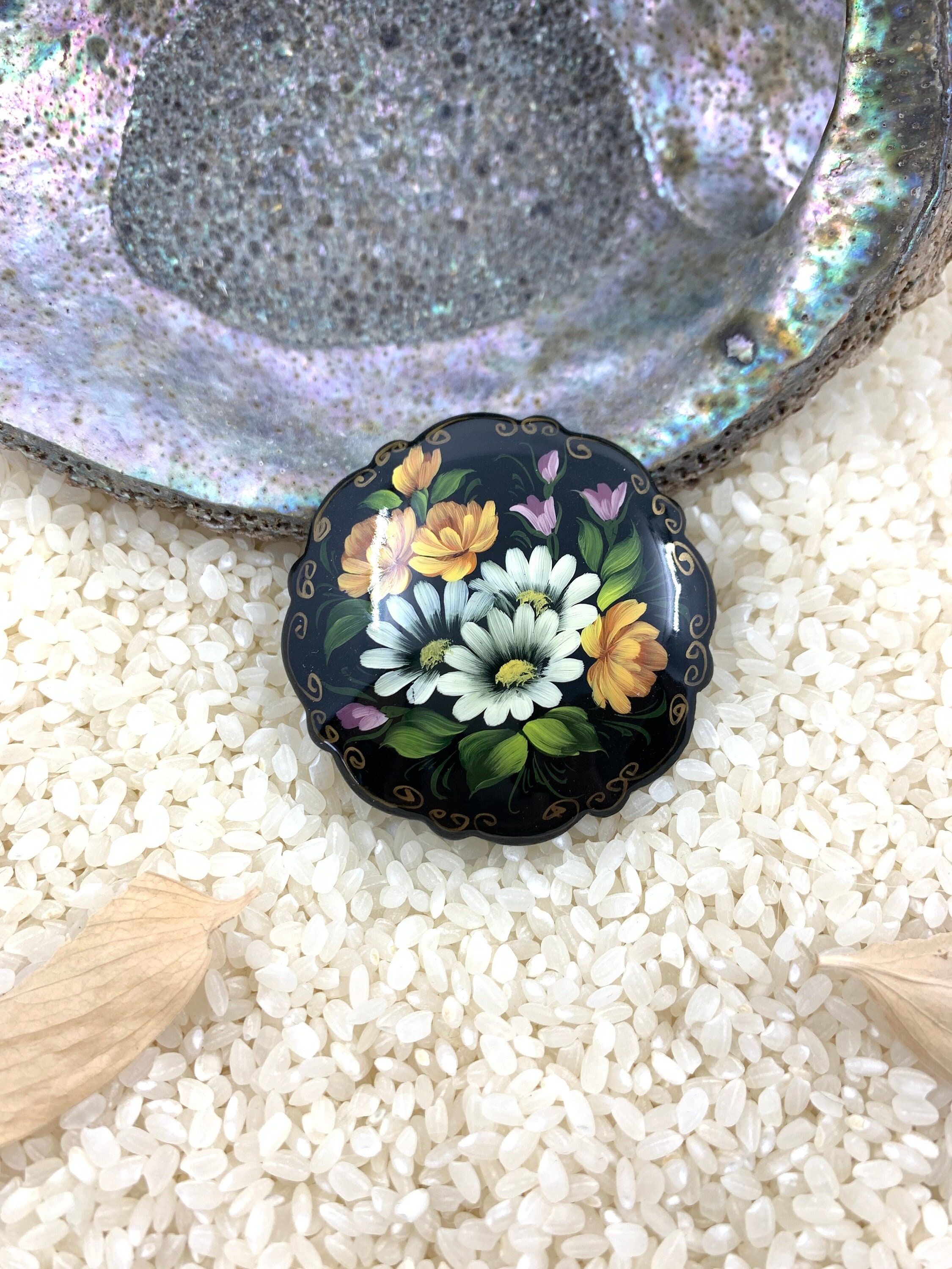 Broche Fleur Marguerite Park Lane - Bijou Féminin, Neuf Avec étiquettes Et Boîte