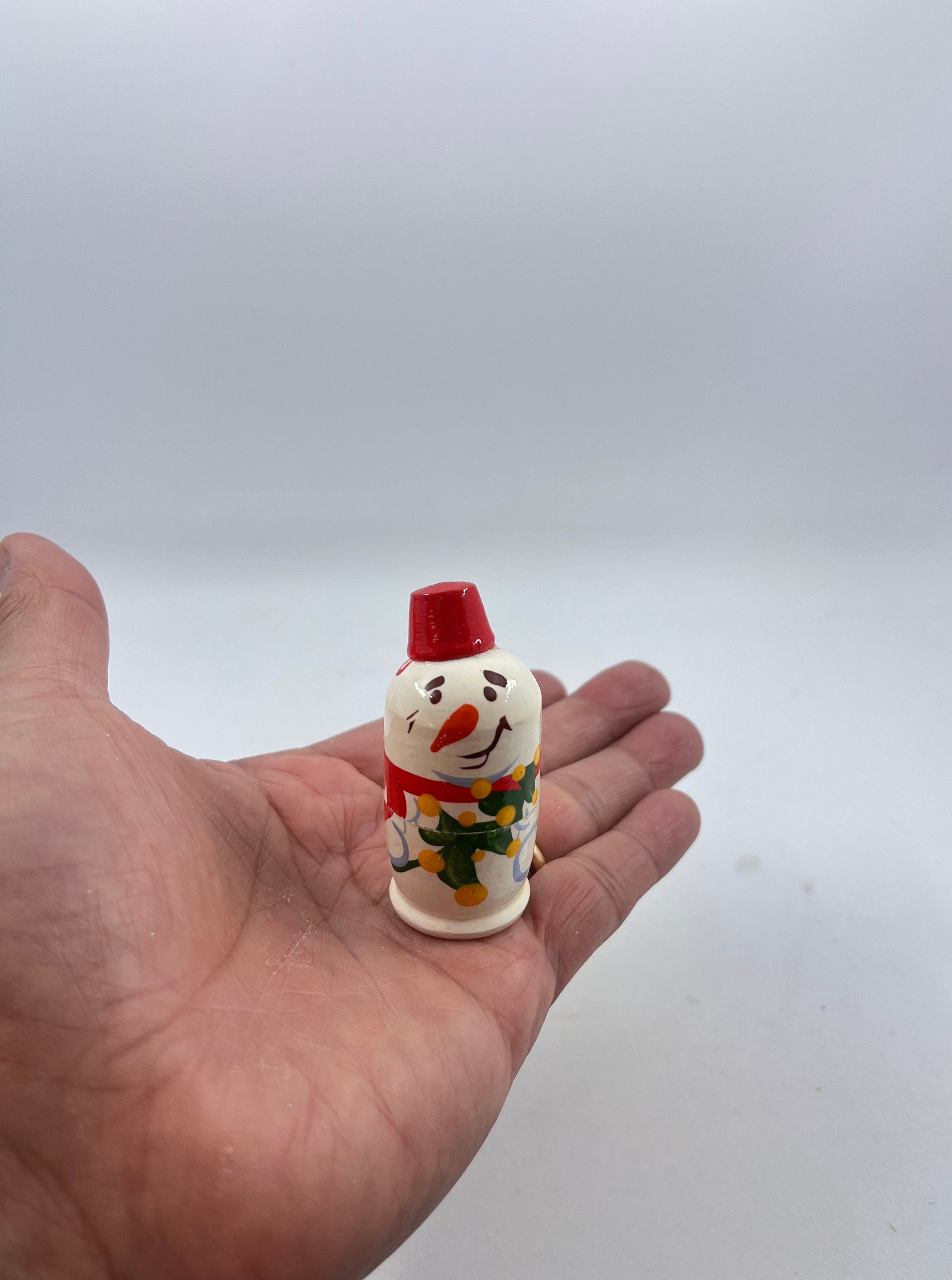 Mini Snowman Nesting Doll 5pc.