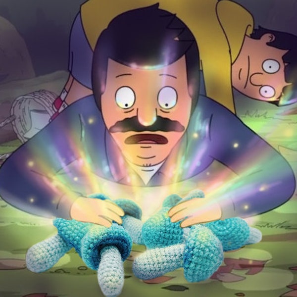 Création au crochet du champignon « Woolly Neptune » de « Bob's Burgers »