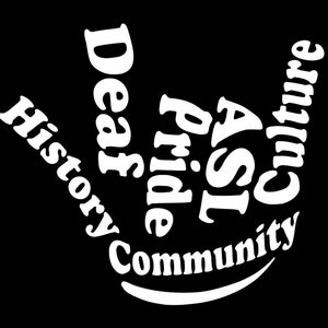Sticker fierté sourde de l'ASL