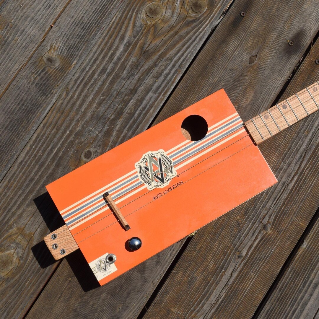 Cigar Box Guitar, 3 String Cbg, Unique Handmade Musical Instrument - Etsy