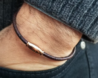 Simple Men Leather Bracelet