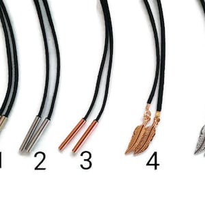 Black Choker Necklace, Long Leather Necklace, Women Necklace, Long Choker, Punk Collar, Black Collar, Black Choker, Women Gift, Chokers image 2