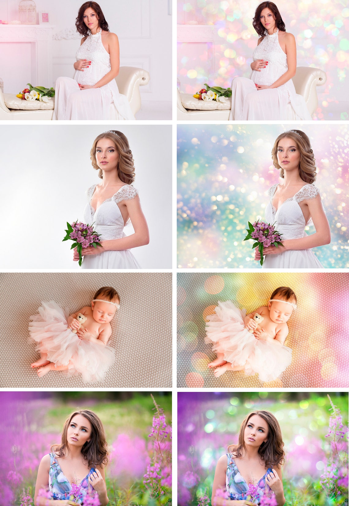 35 Spring Summer Pastel Photo Art Backdrops, Bokeh, Photoshop ...