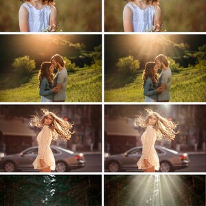 25 Extra light Photoshop Overlays, sunlight, sun effect, sun rays, sun lens, sun beams, bokeh, flare, haze, natural sun, png image 2