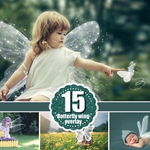 15 magicznych nakładek fotograficznych Wings, nakładek fotograficznych, rekwizytów fotograficznych, magicznego skrzydła fantasy wight, plik png